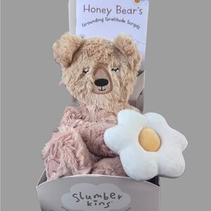 Slumberkins Honey Bear Plush with Flower